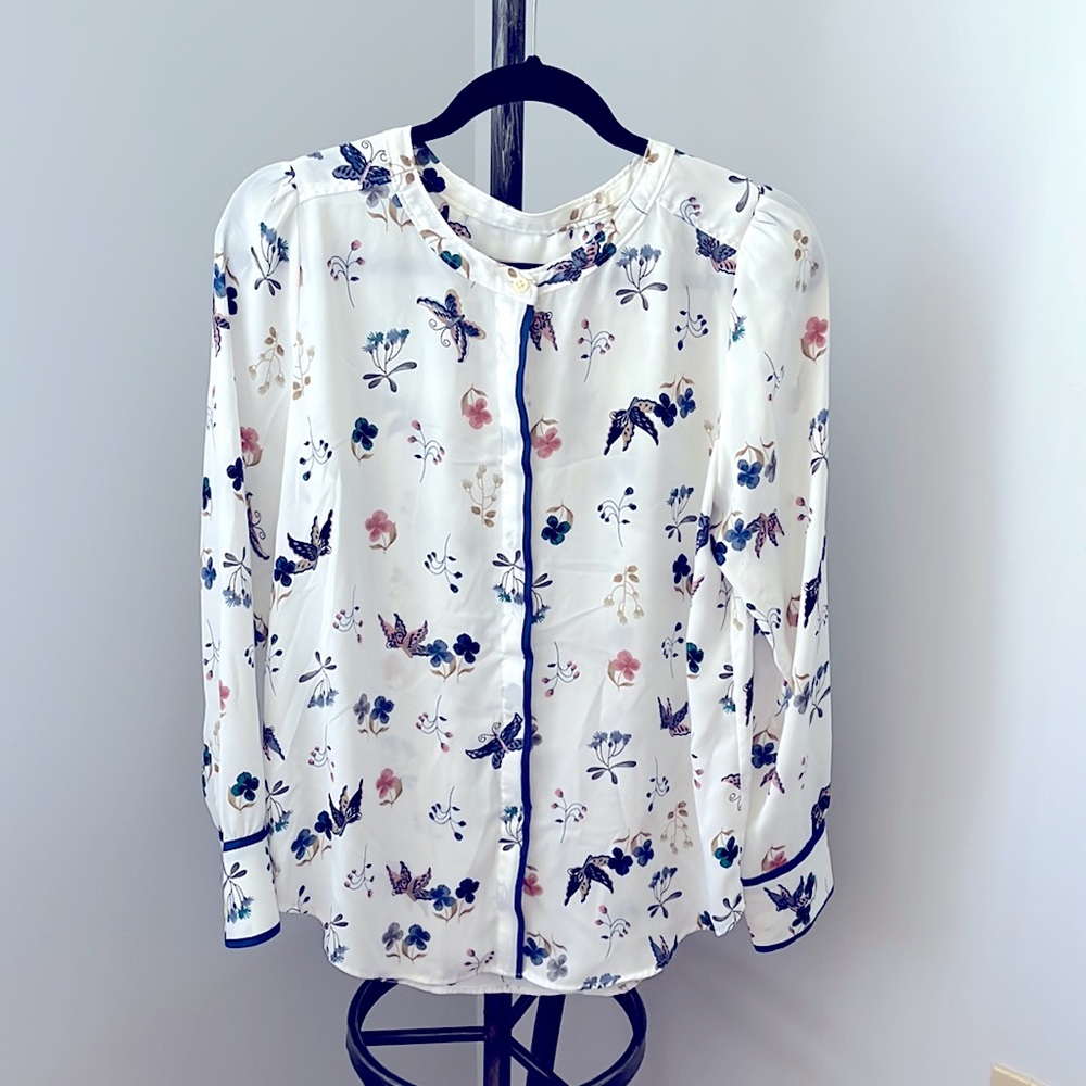 White Patterned Blouse